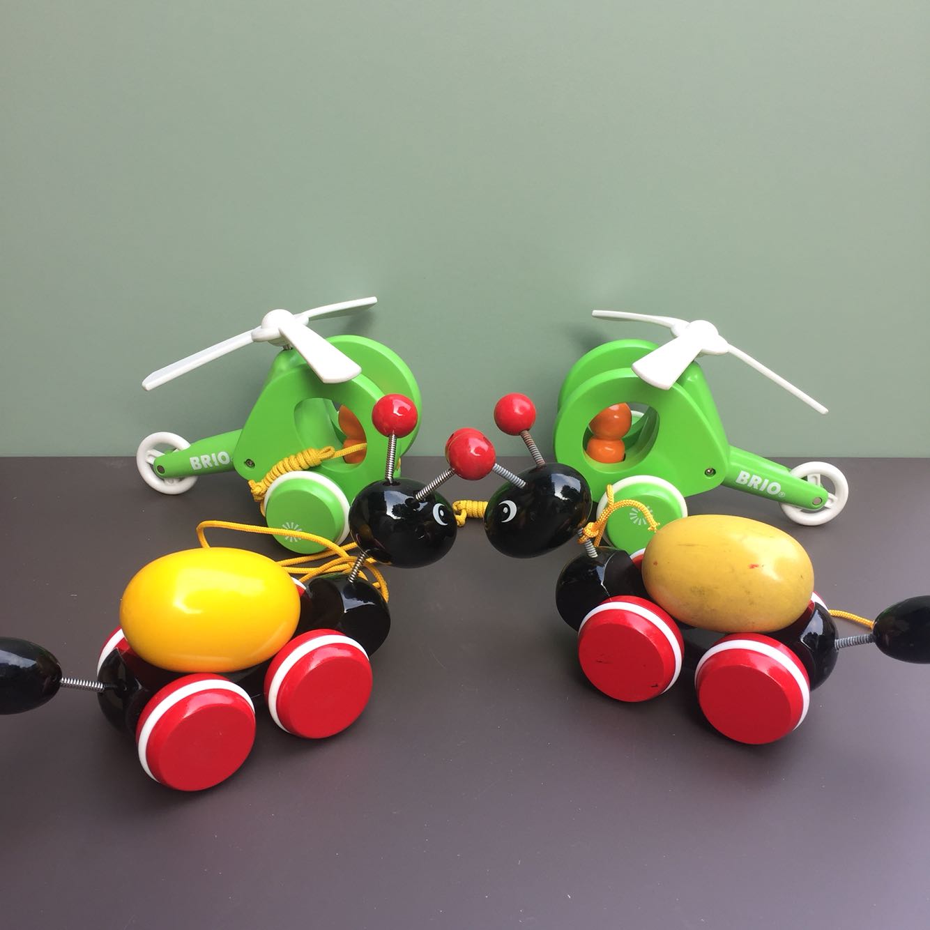 Out German Wooden Ants Back Egg Tug Toys Worth Collection Good Toys Japan Sells 200 Steps to Learn