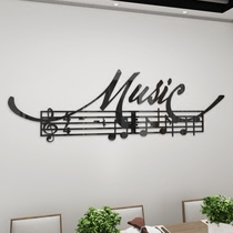 Music staff notes Acrylic three-dimensional wall stickers Dance music classroom wall decoration 3D wall stickers