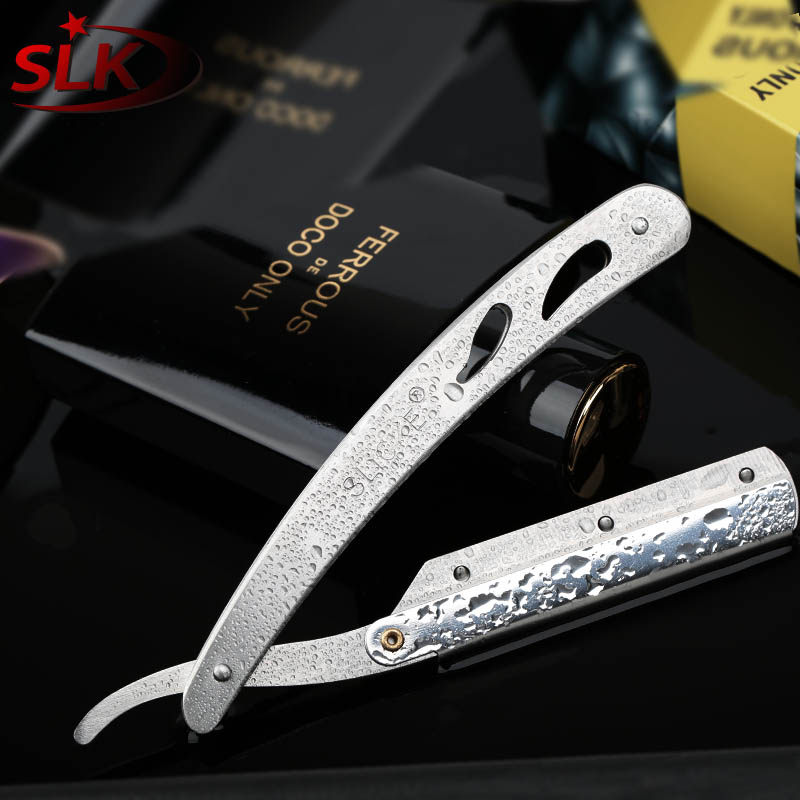 Shulick old-fashioned manual shaving with razor blades shaved face knife frame repair brow knife holder male and female universal delivery 10 blade