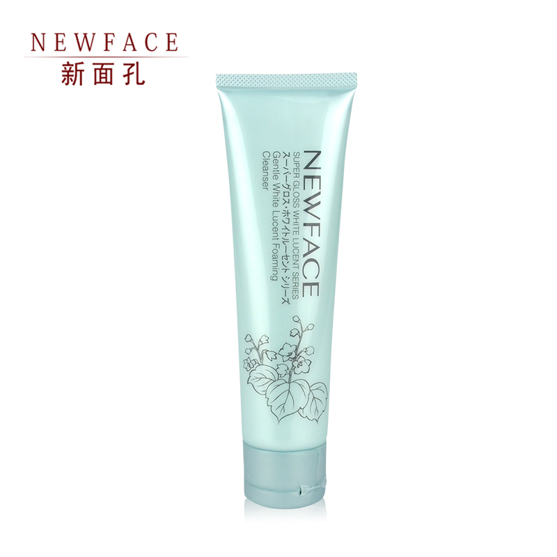新面孔柔润透白泡沫洁面乳90g 深层保湿乳滋润洗面奶护肤化妆正品