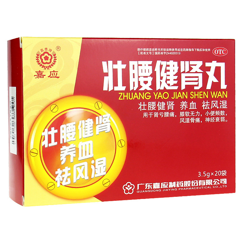 2嘉应牌壮腰健肾丸20袋盒风湿骨痛筋骨疼痛肾亏腰腿痛包邮