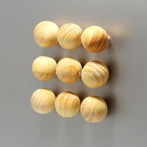 Round ball original wooden beads strong refrigerator patch magnet magnetic paste creative message stick iron photo magnet buckle