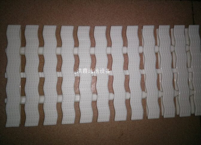 Pool grille white wave type active grille PP overflow channel cover anti - slip pool equipment