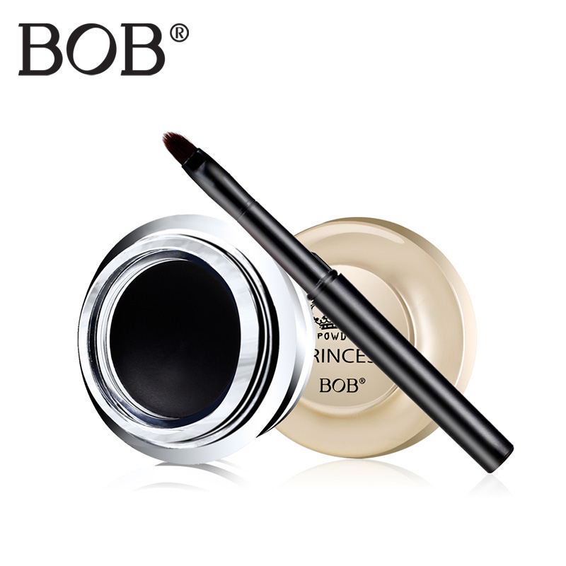 BOB2015新款韩国正品彩妆 防水眼线膏笔不晕染 快干眼线液眼线刷