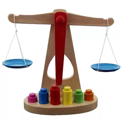 Baby educational wooden toy tray balance learning to master balance and weight science exploration cognitive toys
