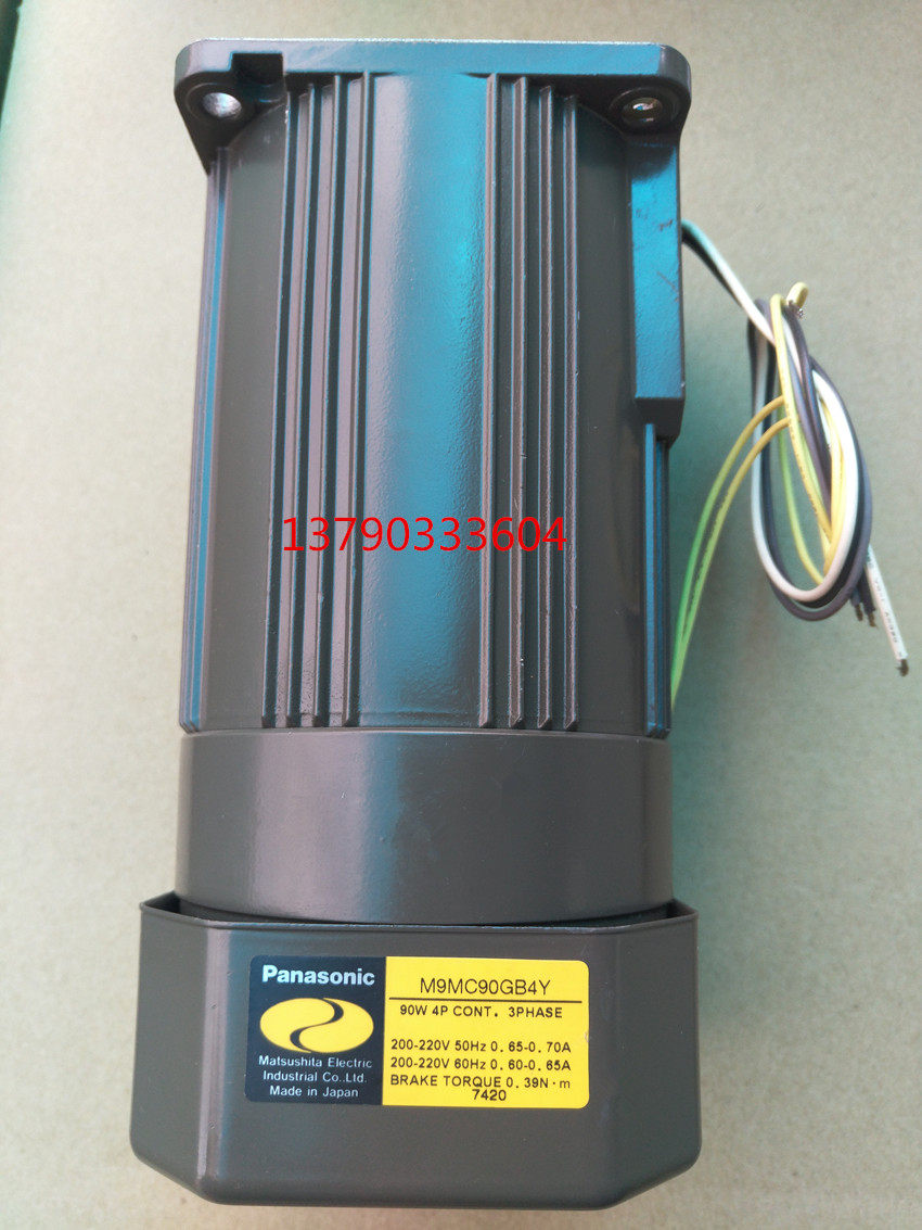 Original Panasonic Motor M9MC90GB4CE Panasonic 90W three-phase brake motor M9MC90GB4CE Special