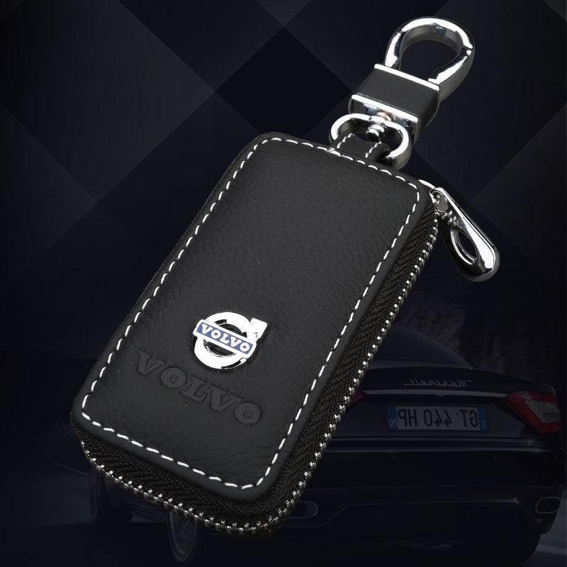 沃尔沃S80L S60L XC60 V40 S60 V60专用款汽车真皮钥匙包真皮 套