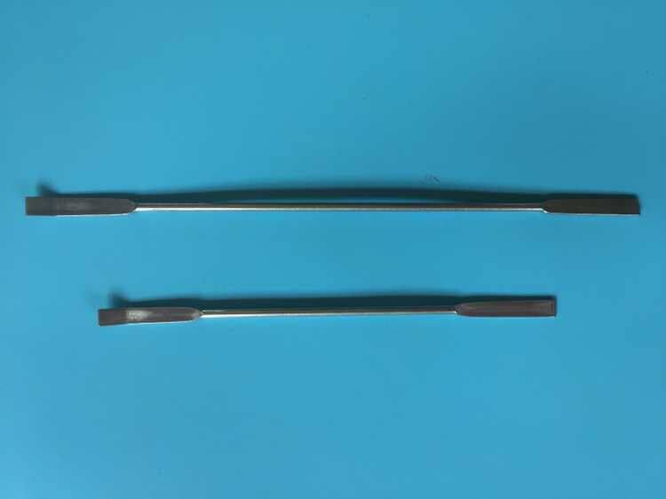 不锈钢刮刀 刮勺 不锈钢药刮 200mm 一平一弯