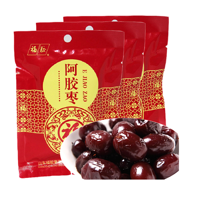 【包邮】福牌阿胶枣山东东阿镇阿胶水晶枣独立包装无核15袋