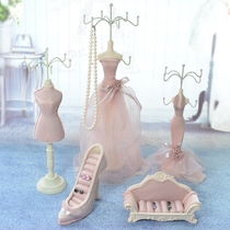 New home decoration ornaments Princess model jewelry rack Jewelry storage display creative wedding gift five-piece set