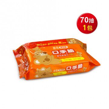 【喜多】口手脸婴儿柔湿巾70抽1入