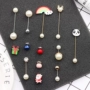 Hàn Quốc ngọc trai trâm cài hoa áo len nữ áo len nhỏ pin cardigan đơn giản phù hợp với đồ trang sức huy hiệu pin ghim cài cổ áo sơ mi nam