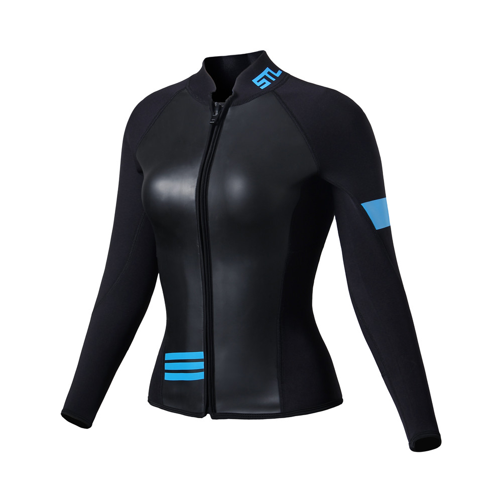2mm thickened male and female surf jacket two-piece long sleeve blouse floating diving jellyfish warm and cold-proof sunscreen wetsuit