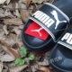 Hummer Puma đôi nam nữ mẫu đôi màu đen và trắng Oreo thể thao giải trí dép đi biển 360263 01 05