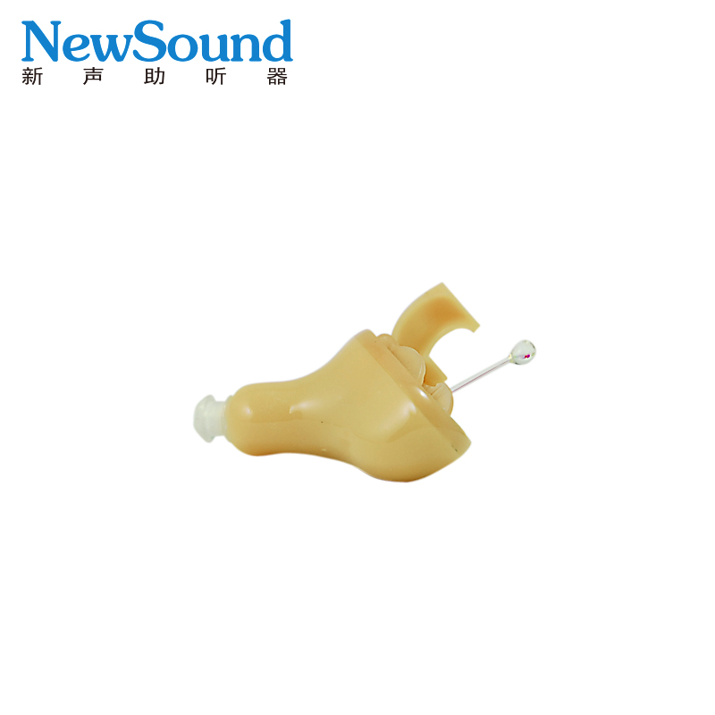 新声助听器隐形耳道式 老人耳聋耳背助听机电池送电子干燥盒包邮