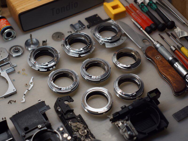 (Detaste) Contax RF Leica M L39 transfer ring Nikon S Kiev 4 restructuring, etc.