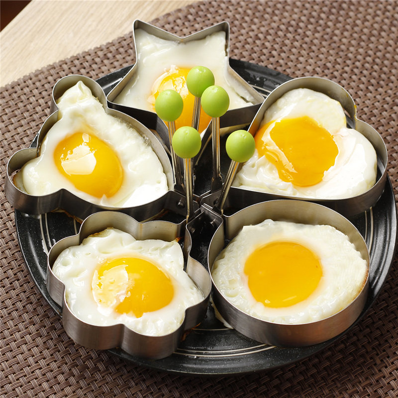 加厚不锈钢煎蛋器模型 荷包蛋磨具爱心型煎鸡蛋模具 创意煎蛋模具