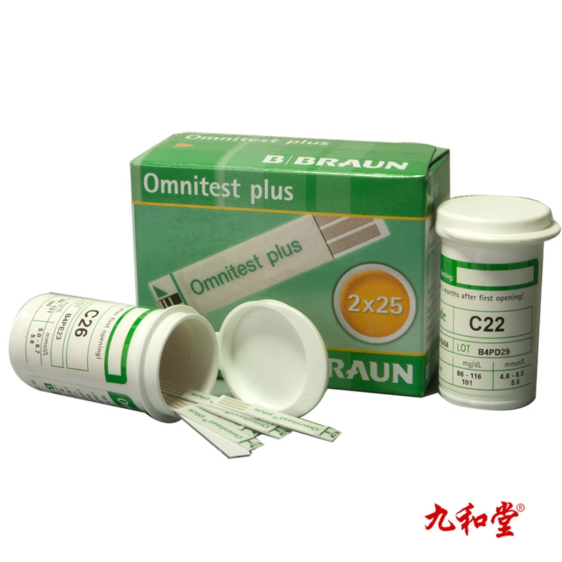 德国贝朗倍佳BRAUN Omnitest plus血糖试纸50条带针 kb