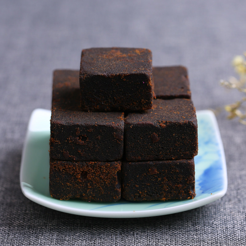 【送木勺】原味黑糖 红糖块姜汁姜茶老红糖手工元宝红糖2瓶520克