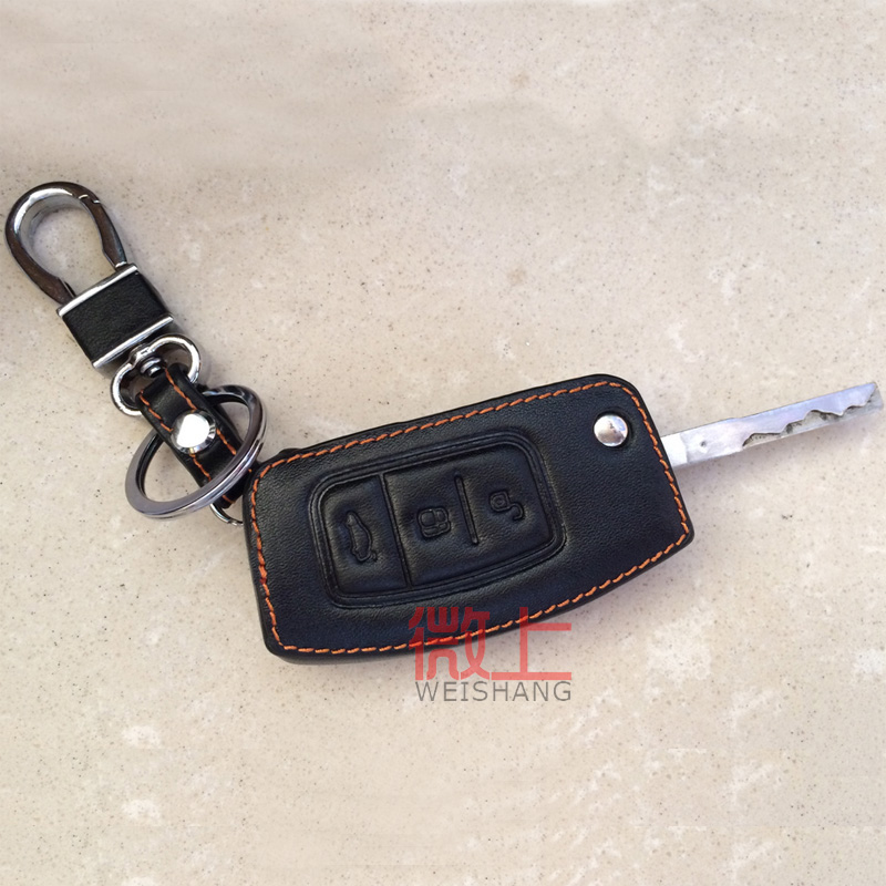 专用于福特经典福克斯钥匙套新翼虎翼博钥匙包汽车真皮遥控器套扣