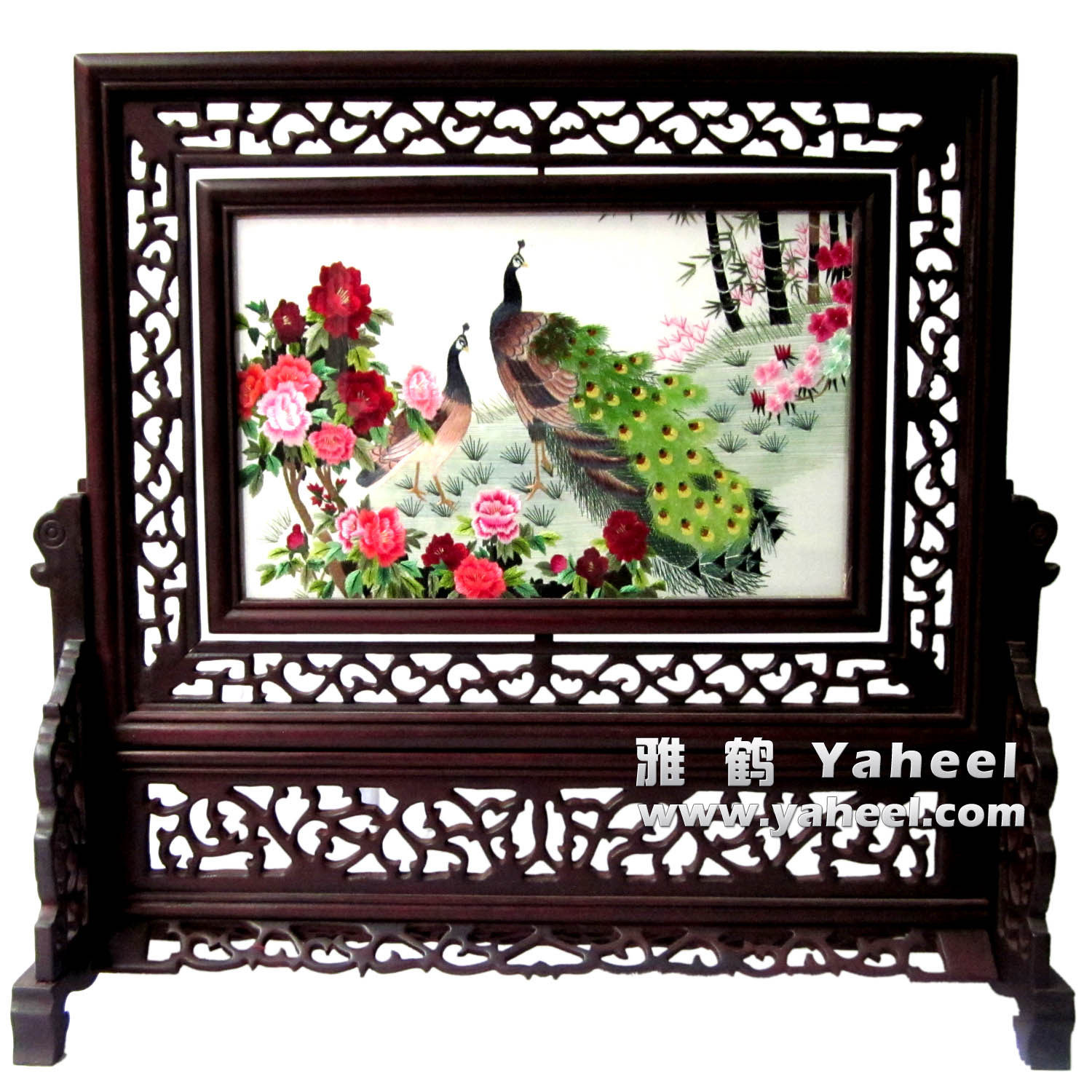 Xiang embroidery boutique peacock pure hand embroidery housewarming new