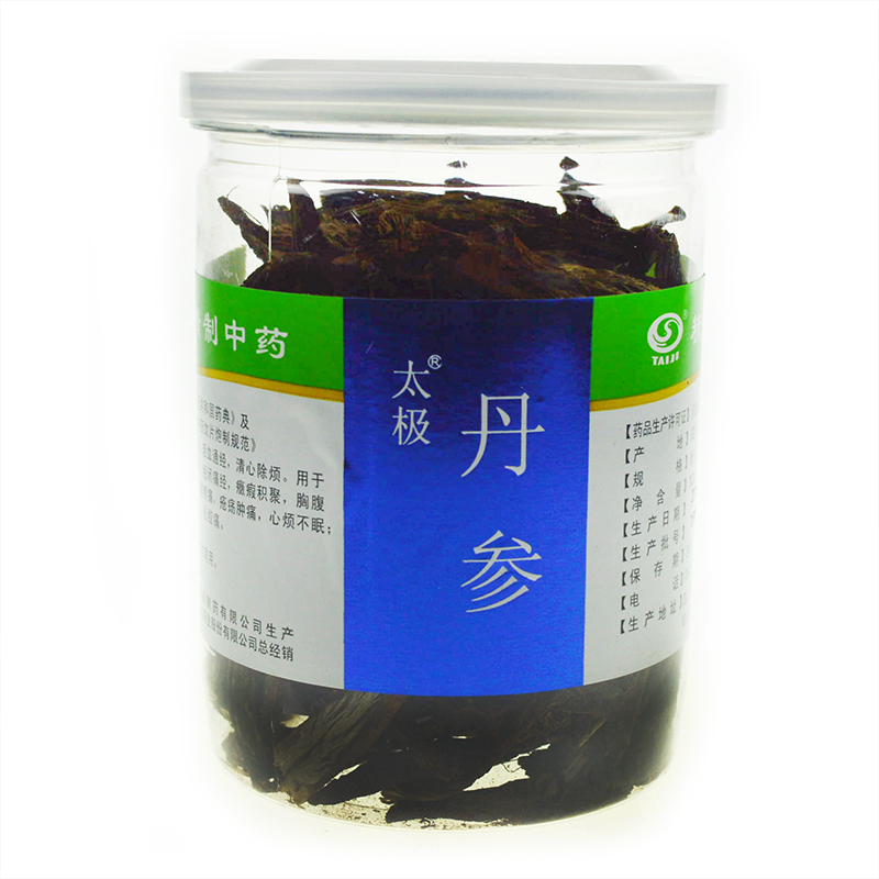 太极 丹参 120g 优质丹参片 瓶装 精品