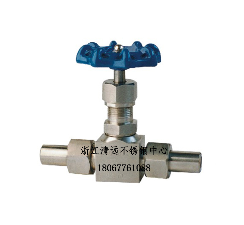 Stainless steel J23W-160P welding needle type valve 304 High pressure 316 Pressure meter valve external thread to live J21WDN6