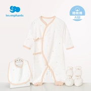 Li Ying phòng bé quần áo trẻ sơ sinh chàng trai và cô gái bé cotton chải kỹ đan đồ lót hộp quà tặng 2017 mới