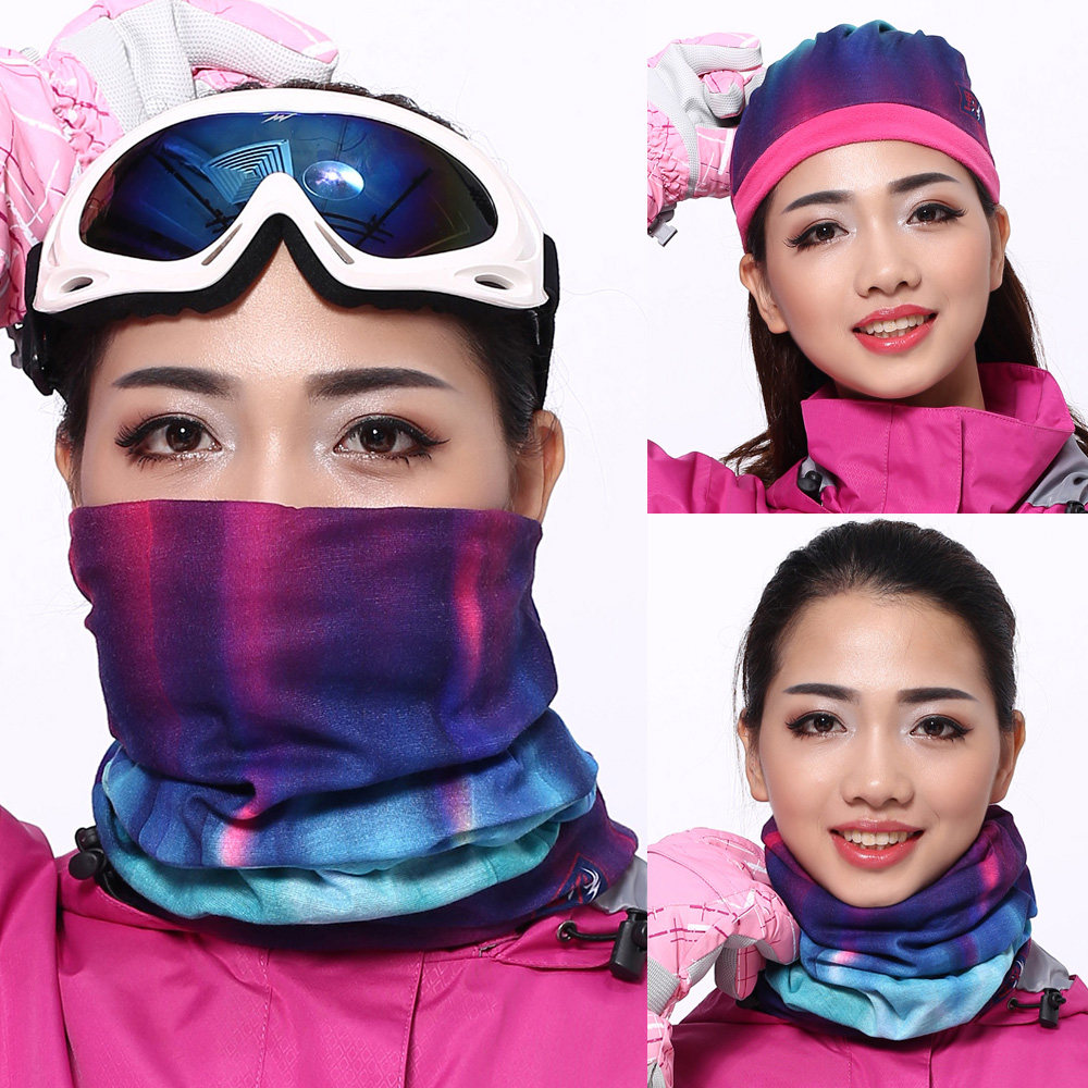 Wild color fleece riding headscarf mask scarf hat neck cover windproof and cold warm men and women skiing face towel