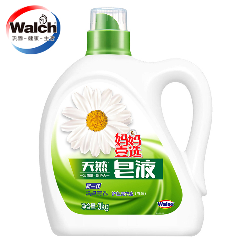 【天猫超市】妈妈壹选一次漂清洗护合一天然洗衣皂液护色原味3kg