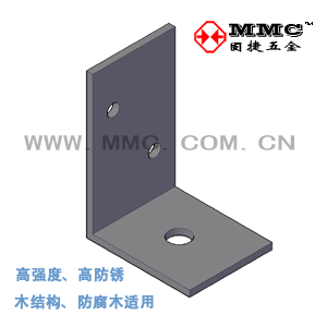 L-shaped angle iron code Wooden house villa structure hardware metal connection iron B6 Gujie Hardware MMC