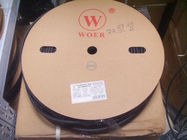 Wall with glue thickened double wall tube Phi 7 9mm heat-shrink sleeve insulation bushing with glue thickened heat shrink tube