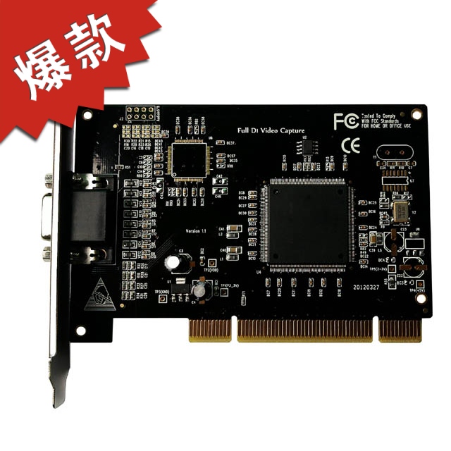 Jinwei 4 PCI Audio and Video Capture Card Supports Win7 Win10 64 Bit Nude Card Special Price