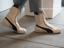 (Shipping from the United States) Original PUMA Boxing Shoes HM Type Boxing Fighting Training Competition Boots Womens White