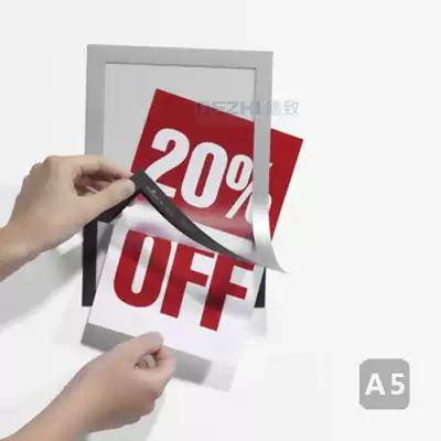 Magnetic display A5 signage Department signage billboard 210*148 that is, car label oem advertising frame housing information board