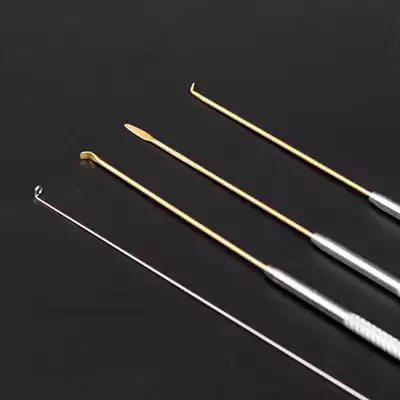 Ear picking ear tool digging spoon 4-piece set of ear spoon ear shovel ear hook earrings soft ring earring 2mm small copper head ear spoon