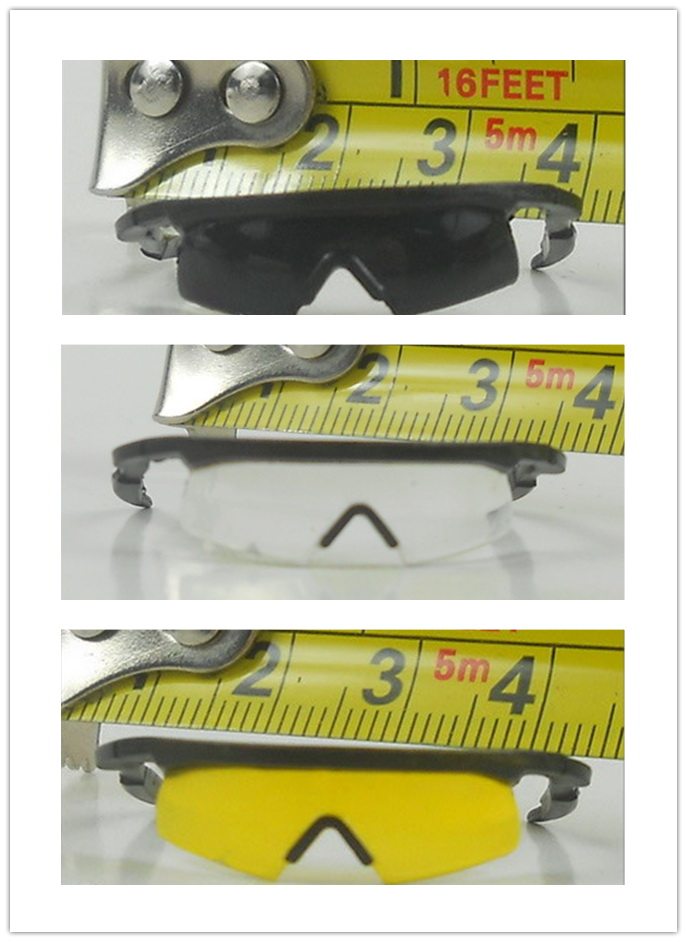 1 6 modern trend film and TV sunglasses shooting glasses shooting mirror transparent through yellow black spot