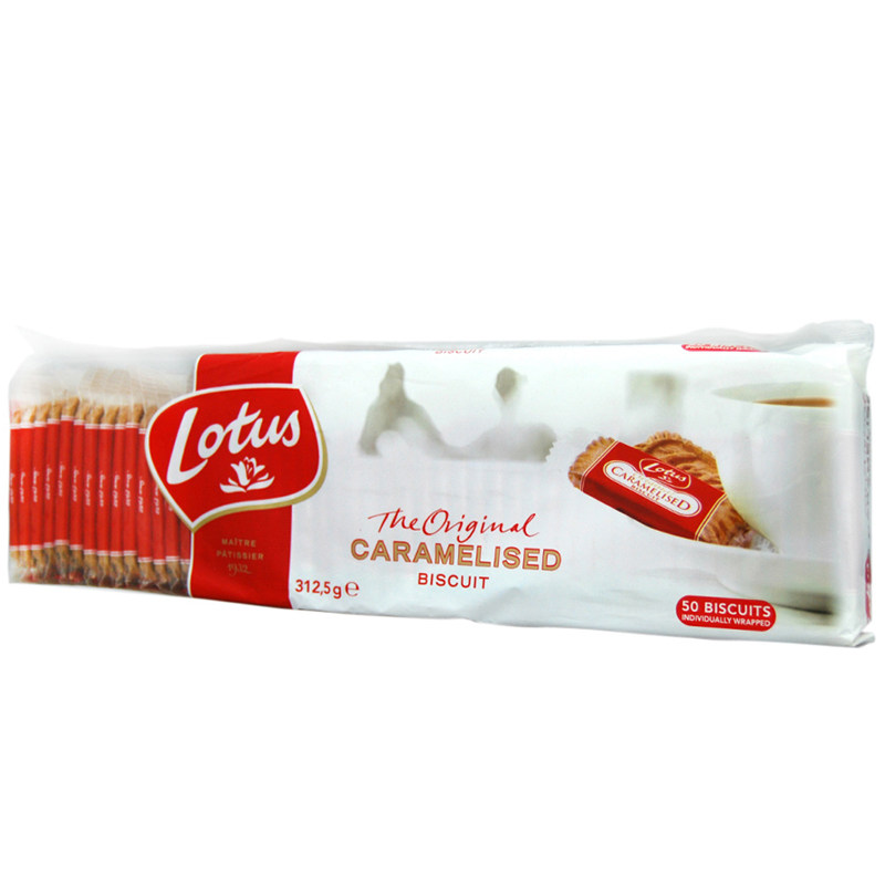 【天猫超市】比利时进口饼干 LOTUS和情散装焦糖饼干 312.5g/包