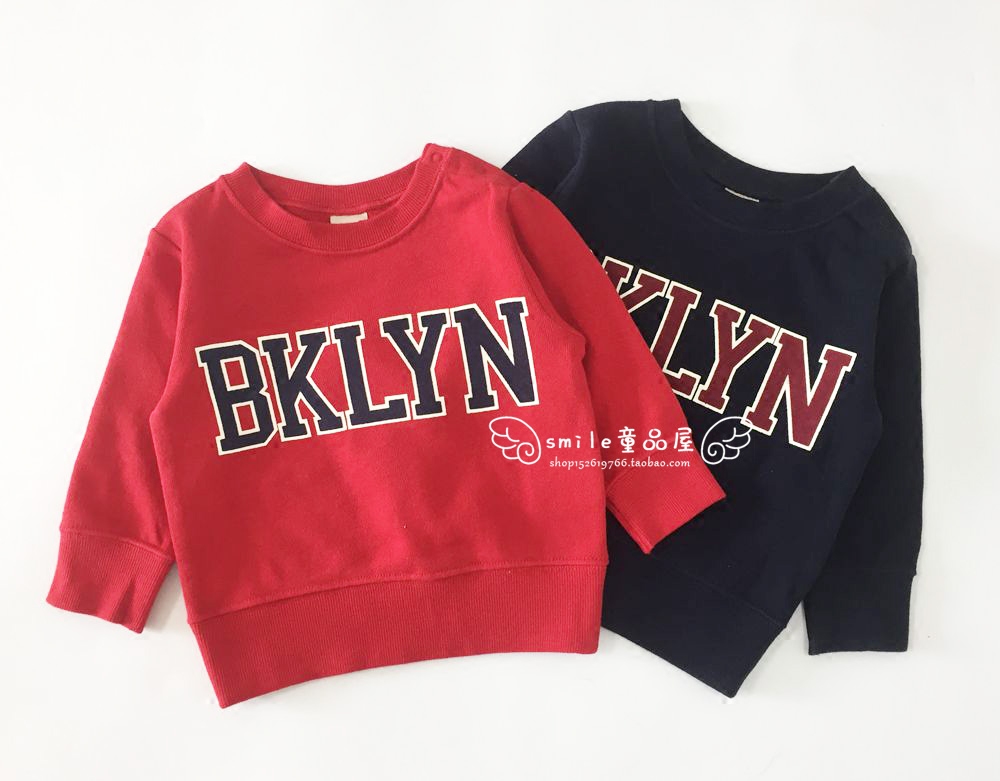 -smile- Children's Day Dan Cotton Terry Sweater Boys and Girls Casual Thick Cotton (6 Colors)