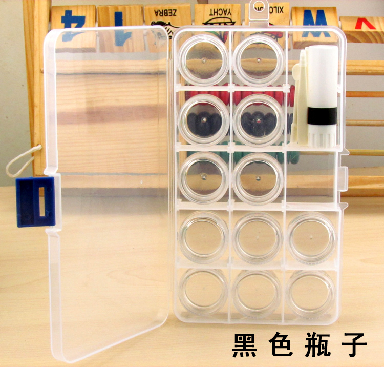 【拍2送滴眼液】美瞳12宫格大收纳盒隐形眼镜多功能展示伴侣盒SL