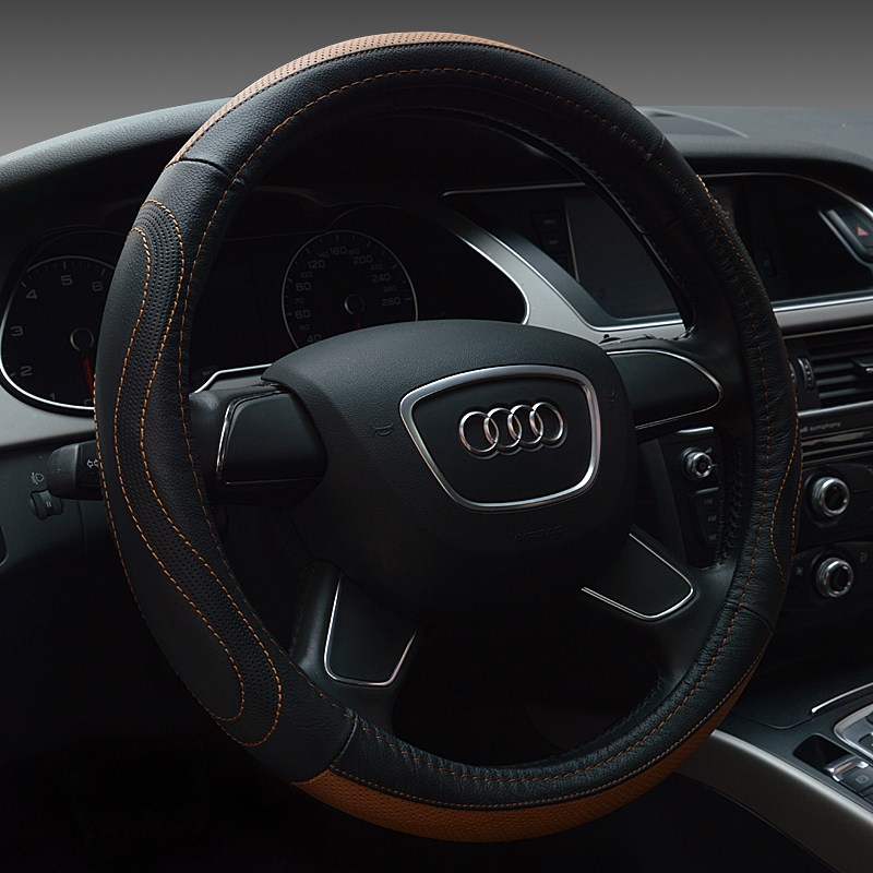 真皮方向盘套四季把套纳智捷5 优6 SUV 大7讴歌RDX MDX ZDX ILX