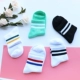 Phong cách Hàn Quốc phụ nữ sọc ống vớ đại học phong cách thể thao vớ cotton Nhật Bản Vớ hai thanh Nhật Bản vớ Harajuku mùa hè - Vớ bông