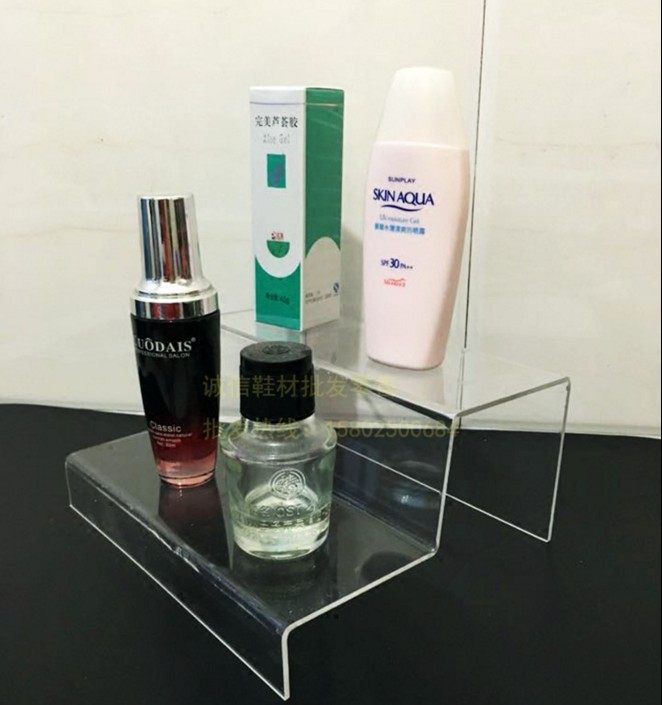 Clearance acrylic transparent display table U-shaped rack two or three layers of display rack shoe store shoe rack shelf display rack