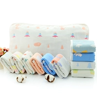 Khăn gối trẻ em cotton gạc cho bé 6 lớp hoạt hình cho bé sơ sinh cho bé mềm mại thoáng khí thấm mồ hôi mùa thu đông vỏ gối đẹp