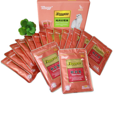 顽皮鲜封包 猫咪零食鲜封包 挑食猫用金枪鱼罐头80g 妙鲜湿粮软包
