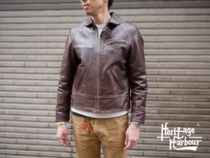 Spot Bill Kelso Italian BADALASSI tanned cowhide vintage leather clothing