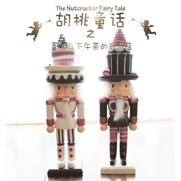 Little Girl Sweetheart 25cm Nutcracker Puppet Soldier Bar Trang trí Bánh Người đàn ông Trang trí nội thất - Vòng đeo tay Clasp