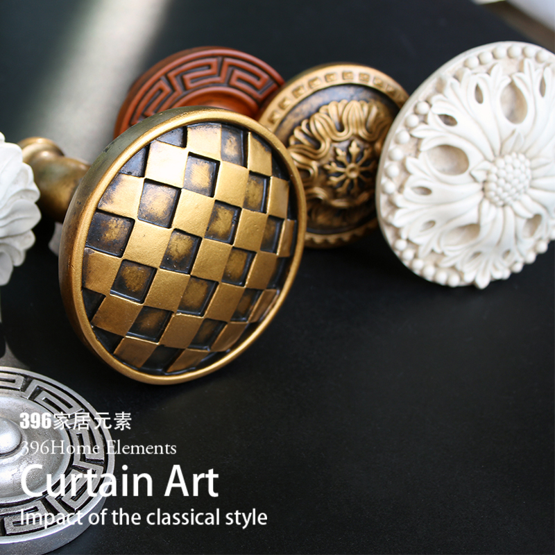 Mantle Shang Pine * American antique large plate hook window curtain wall hook hooks for old European style retro-flow su-strap wall-mounted