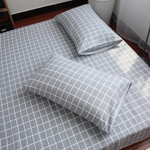 Pillowcase single piece New product bottom minimalist checkered Korean style 48 * 74 pure cotton full cotton single pillowcase cotton pillowcase day train
