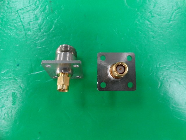 SUHNER N SMA DC-18GHz RF with flange Radio Frequency Microwave coaxial adapter